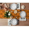 thumbnail image 3 of Halloween Table Runner, Halloween Decorations Ghost with Orange Backgound Fall Home Decor for Kitchen, Home, Dining Table, 14x72In, 3 of 8