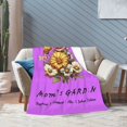 thumbnail image 5 of Personalized Custom Throw Blanket for Mom, Customizable with Her All Children's Names, Perfect Mother’s Day and Birthday Gifts, Lavender, 60X40 Inches., 5 of 9