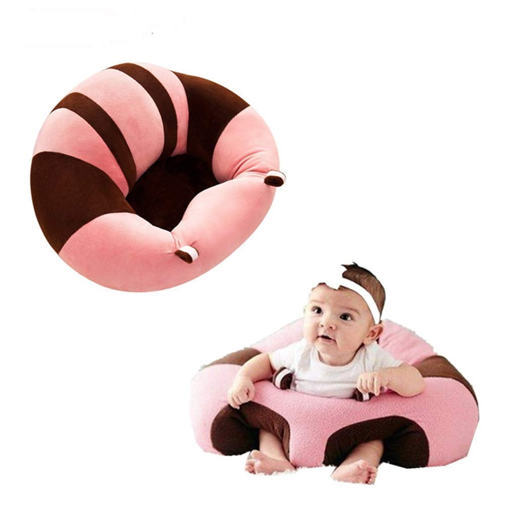 Plush Cushion Support Seat for Infants Tummy Time Baby Support Seat Sofa Infants Learn Sitting Chair Soft Plush Floor Seats Portable Activity Seat 