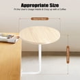 thumbnail image 2 of L-Type Coffee Table Wall Mounted Bar Table, Counter Table, Wrought Iron Kitchen & Dining Tables Sofa Side Table, Cocktail Drink Table 13.78*0.59inch, 2 of 16
