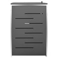 thumbnail image 6 of vidaXL Triple Wheelie Bin Shed 81.5"x30.5"x44.3" Stainless Steel, 6 of 11