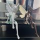 thumbnail image 5 of Resina Jardín Retrato Ángel Escultura Patio Arte Decoración Escultura, Flor Hada Jardín Escultura, Decorativa Exquisita Escultura, Jardín Balcón Césped Blanco, 5 of 5