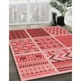 thumbnail image 3 of Ahgly Company Machine Washable Indoor Rectangle Transitional Light Coral Pink Area Rugs, 5' x 7', 3 of 7