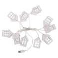 thumbnail image 1 of CIMAXIC Light String 1pc Christmas Decor Wooden House Light String Novelty Lighting Tree Decoration,39.37"X2.17"X1.57", 1 of 4