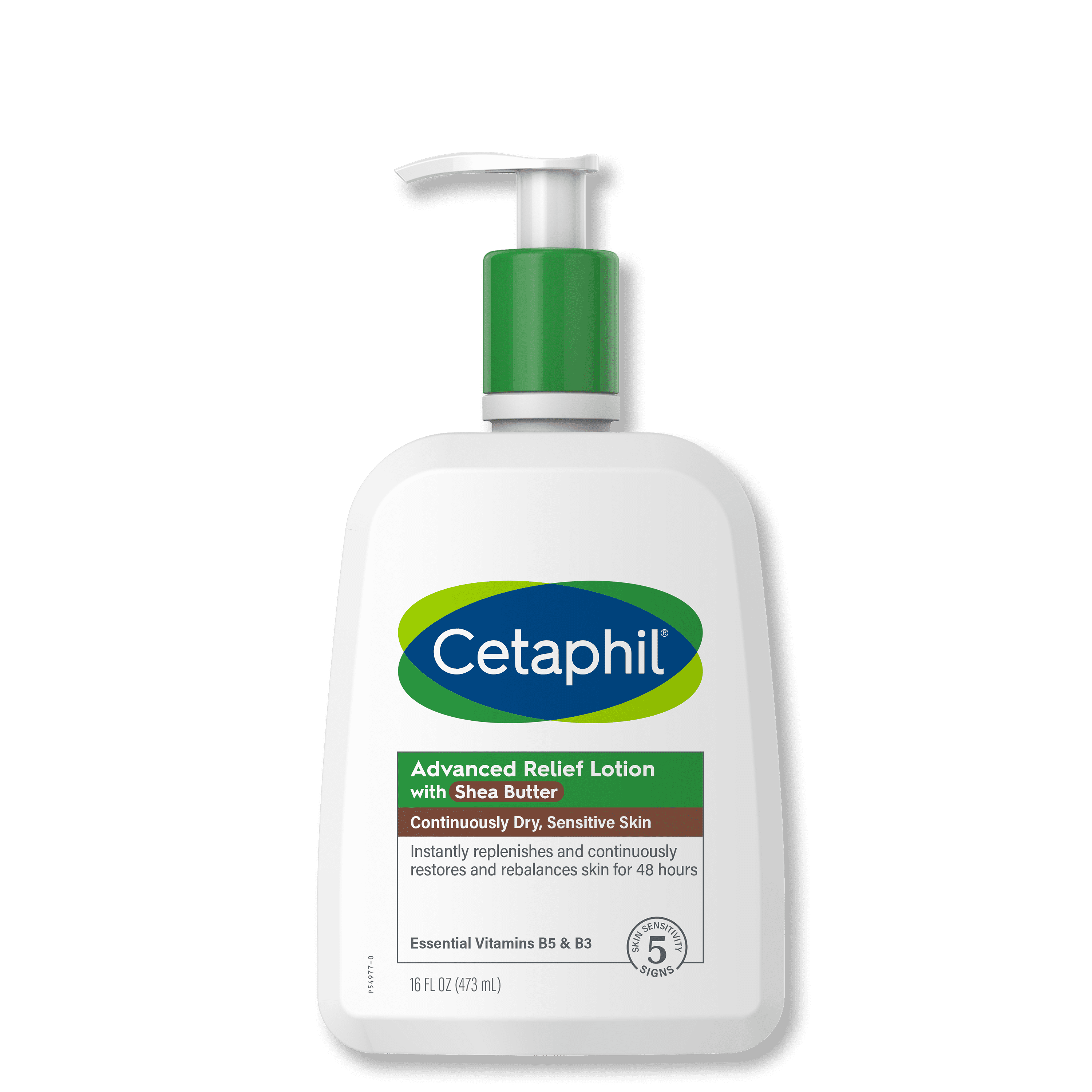 Body Lotion by CETAPHIL, Advanced Relief Lotion with Shea Butter for Dry, Sensitive Skin, 16 oz, Fragrance Free, Hypoallergenic, Non-Comedogenic