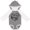 Granite & White w Ears, variant on Inktastic I Love My Oma and Opa in Black Chalk Heart Boys or Girls Long Sleeve Baby Bodysuit