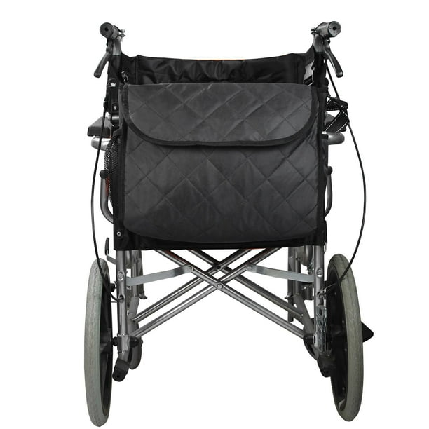 Bolsa para Silla de Ruedas Salvador Organizador de Almacenamiento Accesorios de Bolsillo Interior Negro