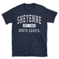 thumbnail image 1 of Sheyenne North Dakota Classic Established Men's Cotton T-Shirt, 1 of 1