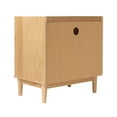 thumbnail image 6 of Glavbiku Mid-Century Solid Wood 2 Drawer Nightstand in Natural Finish,Adult, 6 of 13