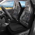 thumbnail image 3 of HUISEFOR Black Cat Car Seat Cover Breathable Soft Car Seat Covers Protector Elastic Polyester Removable Automotive Accessories Universal Fit for Most Sedan SUV, 3 of 7