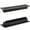 Powder Coated Black, variant on Achtek Air Supply Vent 2"x 14" Duct Opening (Overall 3-1/2"x 15-3/4") Solid Cast Aluminium Register Cover | Powder Coated