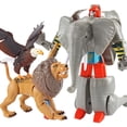 thumbnail image 4 of Figuras de transformadores Sunnimix Paquete de 3 Figuras de juguete Regalo de Cumpleaños preescolar, 4 of 8