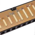 thumbnail image 3 of 10 Hole 20 Harmonica Blues Deluxe Harmonica: Beginner C Harmonica - Black, 3 of 3