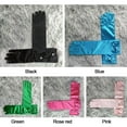 thumbnail image 4 of Birthday Gifts Children's Wedding Dress Satin Sequins Children's Wear Children Long Gloves Princess Skirt Accessories Full Finger Mittens Stage Gloves PURPLE, 4 of 8