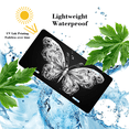 thumbnail image 4 of 1 Pcs 2D Flat License Plate Covers & Frames, Ornate Butterfly For Decorative Front, Waterproof For Decoration Aluminum License Plate Covers & Frames Cover For Men Women, 12" X 6", 4 of 7