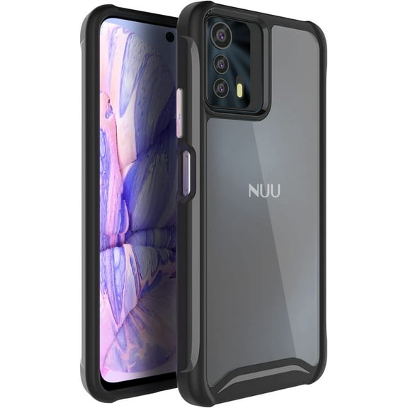 Phone Case for NUU Mobile B20, [Lucion] Shock-Absorbent Matte Transparent Slim TPU Carbon Hybrid Bumper Case Cover (Denim)