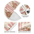 thumbnail image 4 of Yayeee Christmas Tree Skirt 47 inches for Xmas Tree Holiday Party Decoration, Pink Candy House, 4 of 6