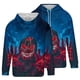 thumbnail image 4 of Sudadera con capucha para hombre, diseño de Día de Todos los Santos, con bolsillos, manga larga, sudadera con capucha, sudadera con capucha, blusa de poliéster para hombre, 4 of 5