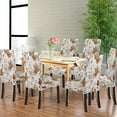 thumbnail image 4 of Autumn Maple Leaves Chair Covers Fall Stretch Dining Room Chair Cover Set of 6 Removable Washable Kitchen Parsons Chair Covers Seat Slipcovers, 4 of 6