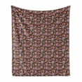 thumbnail image 1 of Meadow Soft Flannel Fleece Throw Blanket, Flourish Season Rural Fragrance Petals Shabby Doodle Summer Bouquets, Cozy Plush for Indoor and Outdoor Use, 50" x 70", Baby Pink Red and Green, by Ambesonne, 1 of 5
