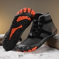 thumbnail image 4 of Botines Con Forro Cálido Zapatos Senderismo A Prueba Descalzos Botas Nieve Invierno Antideslizantes Ligeros para Viajes Al Aire Libre, 4 of 9