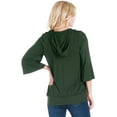 thumbnail image 3 of 24seven Comfort Apparel Oversized Maternity Fashion Hoodie Top, 3 of 4