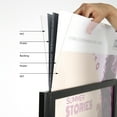 thumbnail image 4 of M&T Displays Black 22x28 Metal Slide-In Poster Stand, 2-Tier Double-Sided Floor Sign Holder Display, 4 of 8