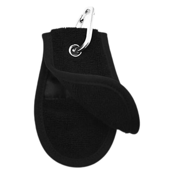 Toalla de golf de limpieza de bolas de golf con un clip de algodón de algodón de absorción de agua reutilizable suave con toalla de bolsas de golf