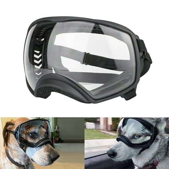 NAMSAN Dog Goggle Pet Goggles UV Protection Dog Sunglasses with Adjustable Straps for Driving/ Walking/ Outdoor Activities