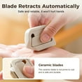 thumbnail image 6 of Portable Box Cutter Retractable with Ceramic Blades & Right Angle Groove, 6 of 7