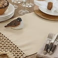 thumbnail image 3 of Fennco Styles Handmade Braided Tassels Cotton Table Runner 16" W x 72" L - Natural Table Cover for Home, Dining Table, Banquet, Wedding and Special Occasion, 3 of 3