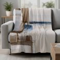 thumbnail image 2 of Beige Brown Blue Blanket Soft Cozy Warm Throw Blanket for Couch, Plush Fuzzy Flannel Fleece Blankets for Sofa, Vintage Abstract Mottled Texture Bed Blankets Lightweight Gifts for Women, 50"x60", 2 of 9