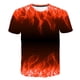 thumbnail image 1 of 2021 Flame Boy's kids T-shirt moda de verano de manga corta para niñas 3D cuello redondo tops Color elemento camisa de moda para niños T-shirt12T Gao Jinjia LED, 1 of 2