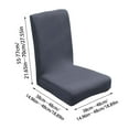 thumbnail image 4 of SATRINO Velvet Stretch Chair Covers for Dining Room Set of 1, Soft Fit Removable Washable Kitchen Chair Slipcover Protector, 4 of 8