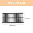 thumbnail image 2 of WASHWEPE 1Pack Large Grid Drain Cover Black Plastic Trench Cover Plate 19.7x9.4x0.8in Urban Beautification, 2 of 8