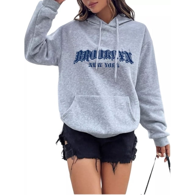 Sudadera Hoodie Mujer Con Capucha Fuentes Creativas Brooklyn