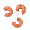 Copper Plated Stardust Sparkle Crimp Bead Covers 4mm (144)