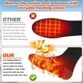 thumbnail image 5 of Unisex 5000mAh Rechargeable Heated Socks - 4 Heating Levels for Winter Sports Electric Socks for Men & Women  - Battery Powered Warm Socks for Skiing Hunting Camping Hiking Cycling Outdoor Work, 5 of 10