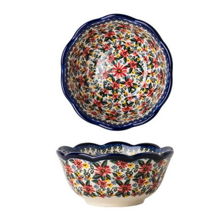 

Qeeadeea Ceramic Cereal Bowl Set Of 2 Small Soup Bowl Microwave And Oven Safe. Chrysanthemum-5 in 13 oz