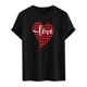 thumbnail image 3 of Tops para hombre, blusas y camisas de cuello redondo y manga corta para hombre. Camiseta/camisa informal de cuello redondo y manga corta con estampado de corazones para hombre. Tops de poliéster para, 3 of 4