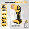 thumbnail image 4 of 20V Cordless Pivoting Work Light Flashlight, 500LM Bright LED, 90° Adjustable Head, Compatible with DeWalt 20V/18V Batteries (Tool Only), 4 of 7