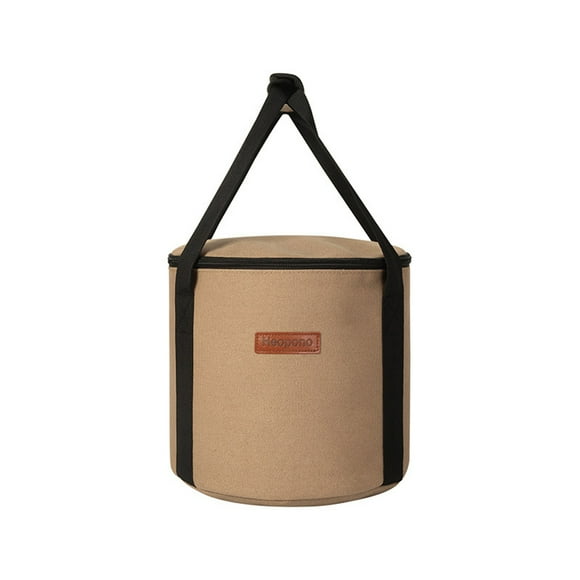 TFixol Heopono Camping Storage Bag Tableware Organizer Zipper Grocery Travel Bag with Handle for Camping Picnic Hiking Fishing