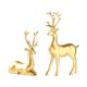 thumbnail image 1 of 2x figuritas de renos, estatuas de ciervos, exhibiciones decorativas creativas, decoraciones de ciervos, esculturas de renos para chimenea de baño, 1 of 8