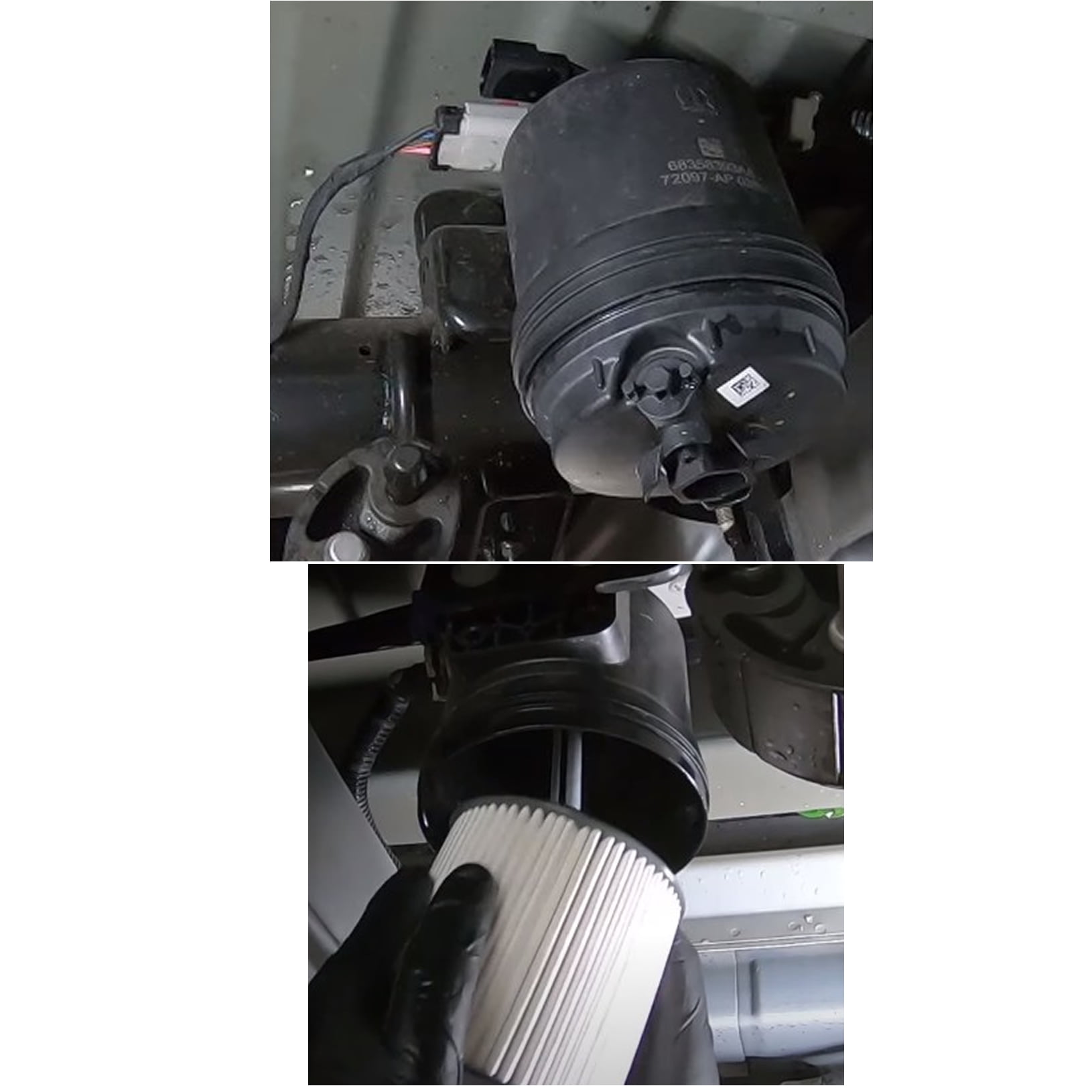 iFJF 68436631AA Fuel Filter Replacement for Ram 2500 3500 4500 5500 6.7L 2019-2020 Diesel Engine Ram 1500 2020 3.0L V6 EcoDiesel Frame Chassis Mounted PF46152