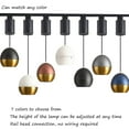 thumbnail image 7 of FSLiving 7W Zoomable Chandeliers Retractable Lift Ceiling Light Fixtures with Aluminum Globe Shade Focusable Spotlight Indoor Island Light Adjustable Wire Lamp for Decor,Brown&Copper - 1 Pack, 7 of 7