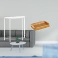 thumbnail image 2 of Mesita de noche de acrílico,Mesa auxiliar de acrílico transparente Mesa auxiliar transparente en capas,Mesa pequeña de acrílico,mesita de noche pequeña,compacta,Cestas de, 2 of 8
