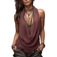 thumbnail image 5 of Tank Tops for Women Two Piece Mesh Sleeveless Going Out Tops, 5 of 6