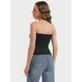 thumbnail image 2 of Strapless Crop Tube Tops for Women Solid Color Trendy Sexy Cami Tops, 2 of 4