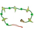 thumbnail image 2 of •Set of 2 Indian Traditional Door Hanging 5 Wooden Birds Tota Parrot String with Bell, Decoration for home Wall Temple Bedroom kids room Décor, Gifting ( Size :- 30" Approx), 2 of 3