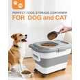 thumbnail image 2 of Recipiente de almacenamiento de comida para perros DDMOMMY de 10 kg con cuchara y tazón, 2 of 9